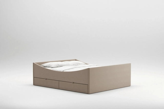 RYE Curved dobbeltseng med skuffer