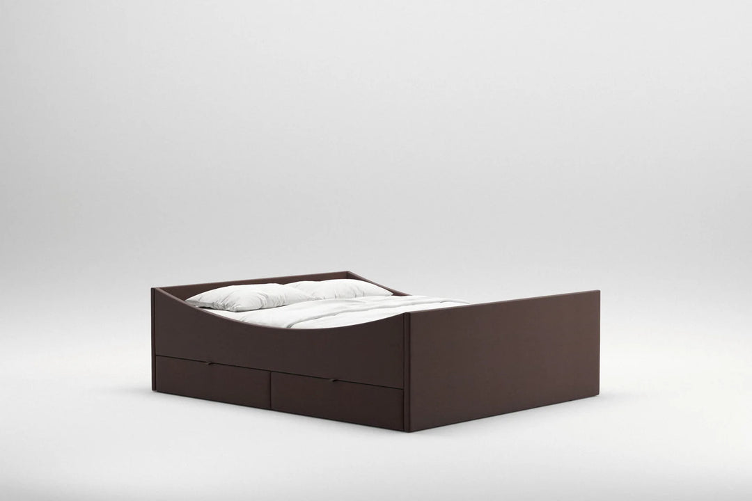 RYE Curved dobbeltseng med skuffer