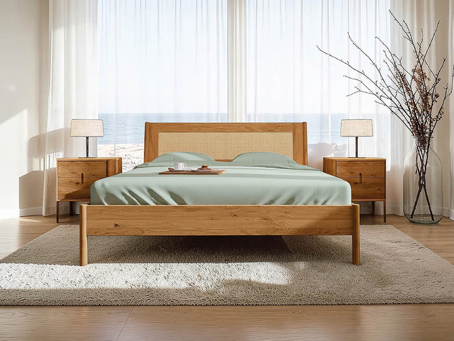 Nordic Design sengeramme - Fransk Flet - med Dunlopillo Pure madras