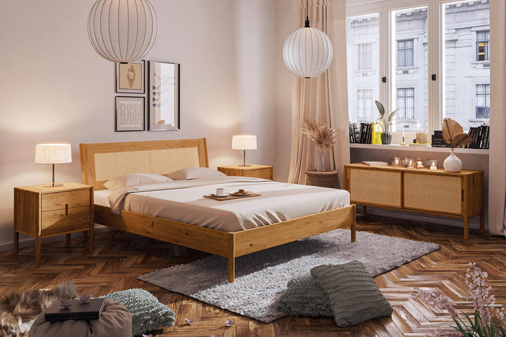 Nordic Design sengeramme inkl. flet gavl 200x200 cm