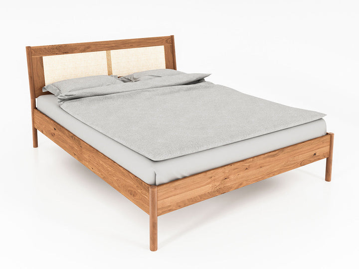 Nordic Design Massiv Eg - Fransk flet, bund og madras