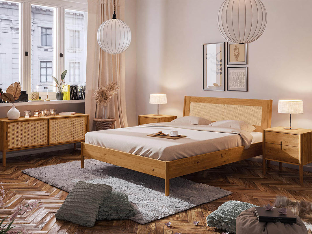 Nordic Design sengeramme med lamelbund og madras