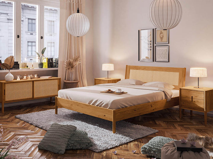 Nordic Design sengeramme med lamelbund og madras