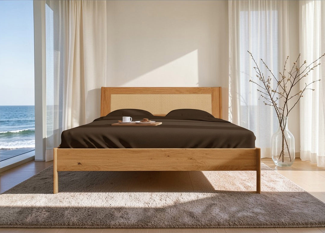 Nordic Design sengeramme - Fransk Flet - med Dunlopillo Pure madras