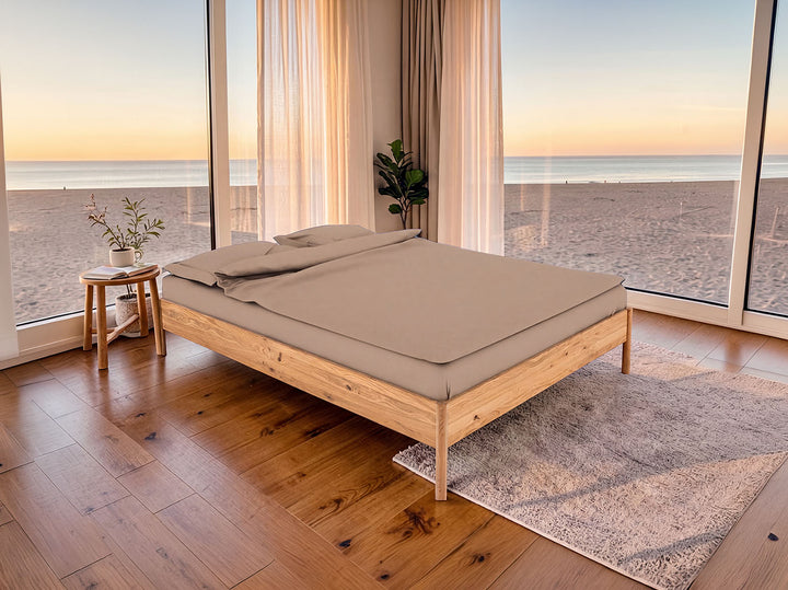 Nordic Design sengeramme - Massiv Vild Eg - Galaxy Cool madras