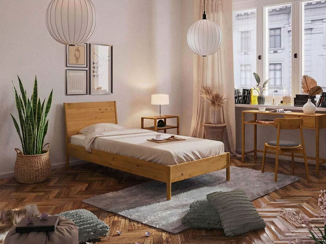 Nordic Design sengeramme inkl. massiv gavl 90x200 cm