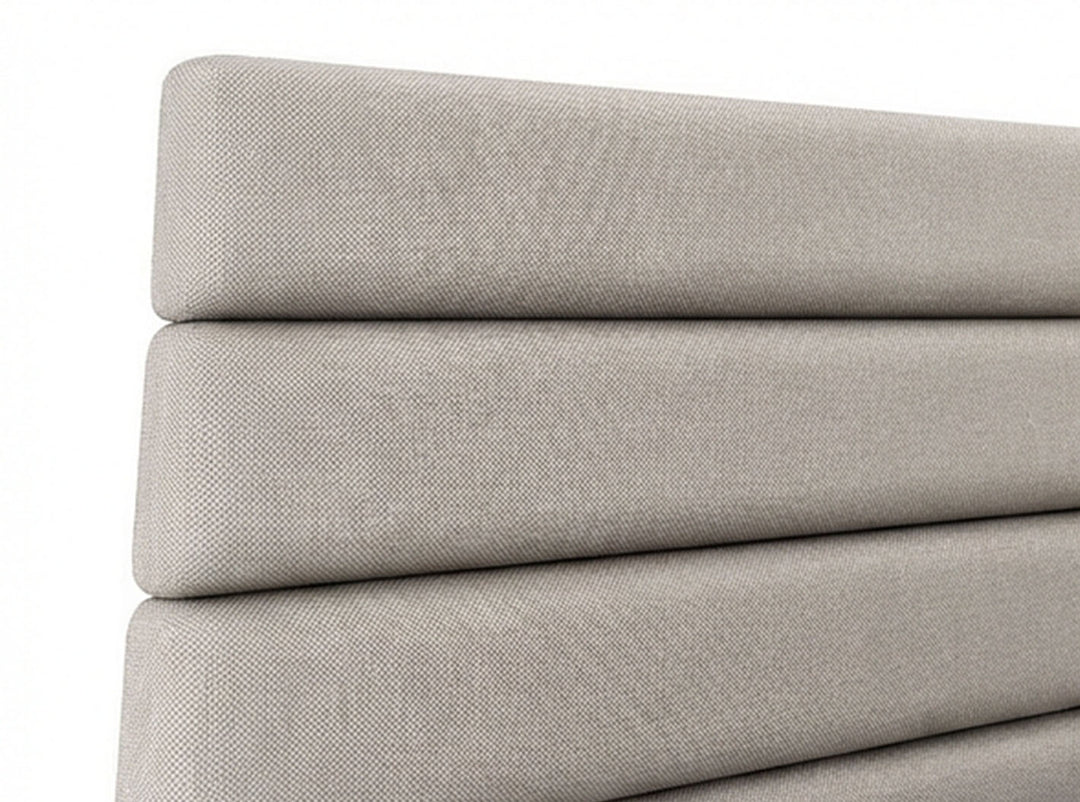 Nordic Design light sengeramme med stof gavl 180x200 cm