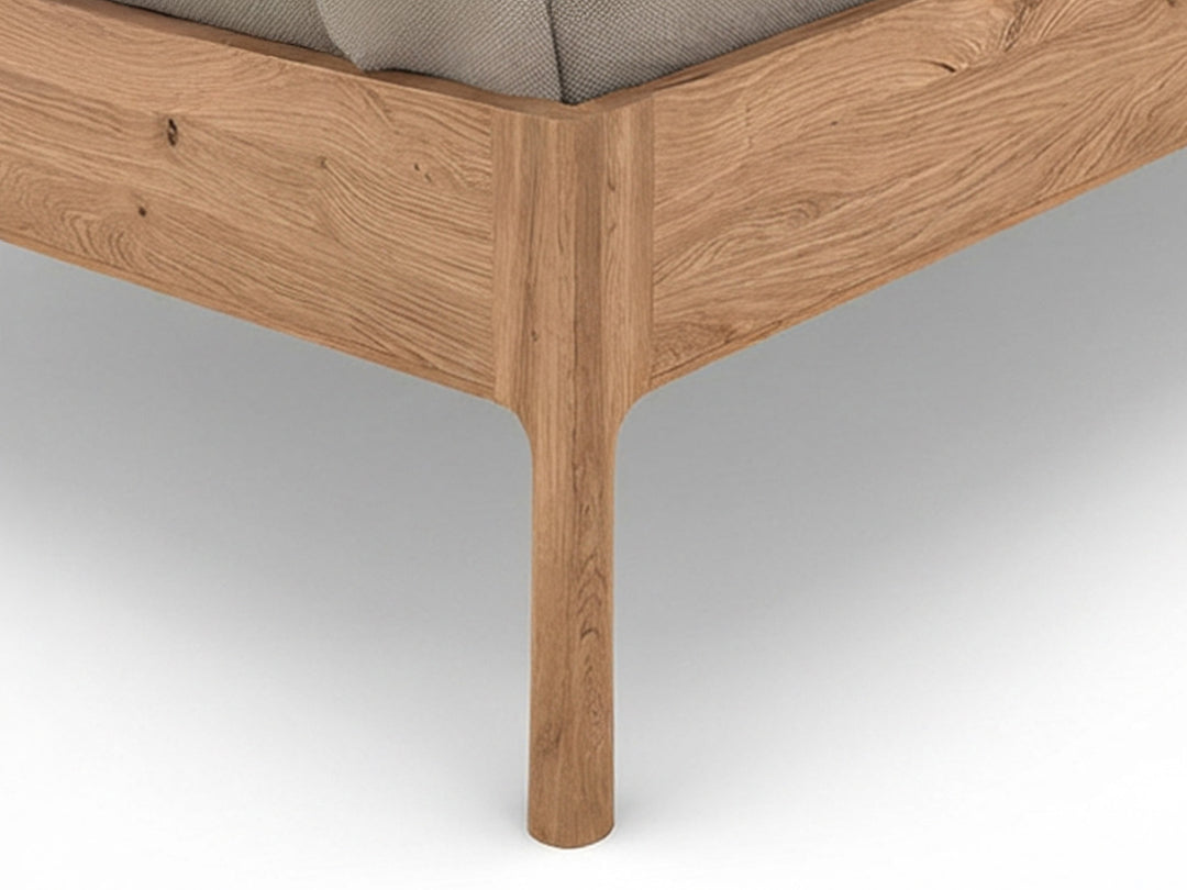 Nordic Design light sengeramme med stof gavl 180x200 cm