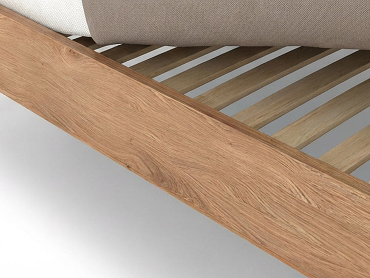 Nordic Design light sengeramme med stof gavl 180x200 cm