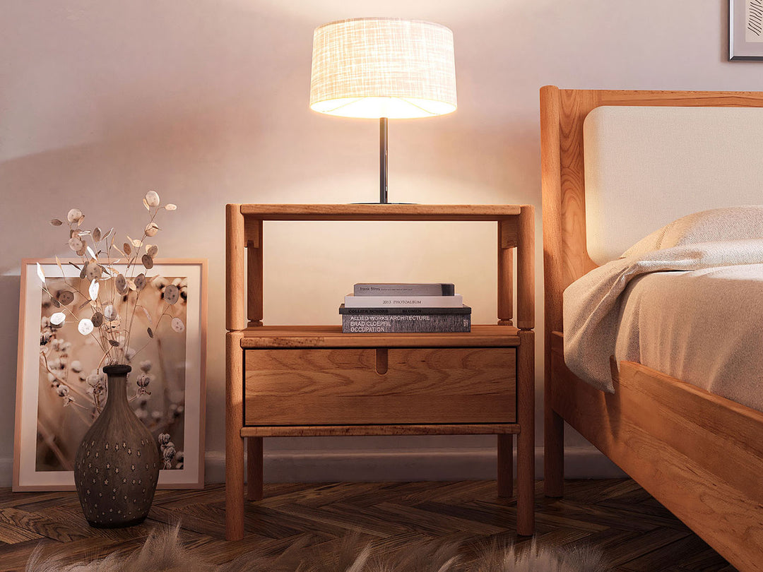 Nordic Design sengebord med bakke