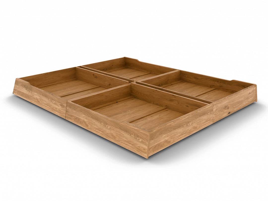 Nordic Design light Eg sengeramme inkl. skuffer 140x200 cm