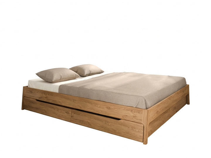 Nordic Design light Eg sengeramme inkl. skuffer 160x200 cm
