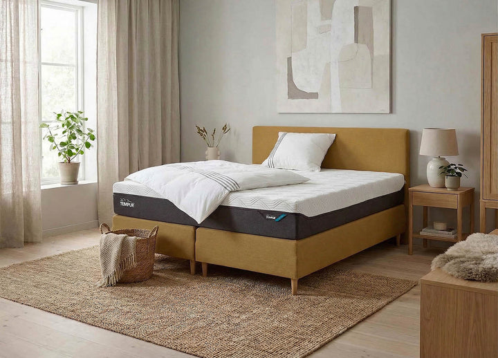 Tempur Pro Plus kontinental med Harmony Neve springbox