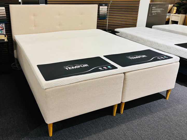 OUTLET Tempur Relaxation box 180x200 cm | Komplet med gavl, ben og topmadras