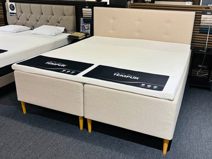 OUTLET Tempur Relaxation box 180x200 cm | Komplet med gavl, ben og topmadras